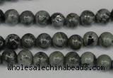 CNS400 15.5 inches 4mm round natural serpentine jasper beads