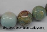 CNS70 15.5 inches 12mm - 24mm round natural serpentine jasper beads