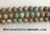 CNS704 15.5 inches 12mm round serpentine jasper beads wholesale