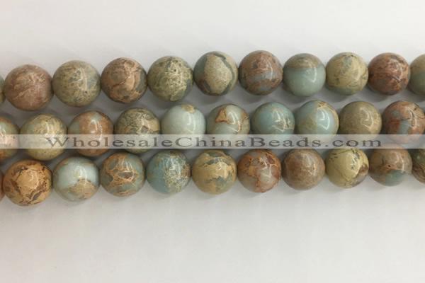 CNS704 15.5 inches 12mm round serpentine jasper beads wholesale