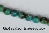 CNT04 16 inches natural turquoise 8mm round beads wholesale