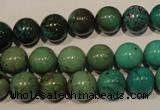 CNT106 15.5 inches 10mm round natural turquoise beads wholesale