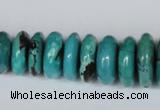 CNT11 16 inches multi-size rondelle natural turquoise beads wholesale