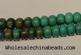 CNT112 15.5 inches 5*8mm rondelle natural turquoise beads wholesale