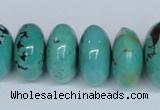 CNT12 16 inches multi-size rondelle natural turquoise beads wholesale