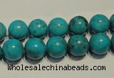 CNT148 15.5 inches 10mm round natural turquoise beads wholesale