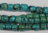 CNT212 15.5 inches 7*4mm – 7*6mm drum natural turquoise beads wholesale