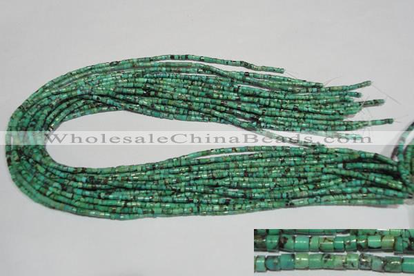 CNT216 15.5 inches 2.5*3mm heishi natural turquoise beads wholesale