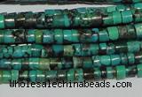 CNT217 15.5 inches 2.5*3mm heishi natural turquoise beads wholesale