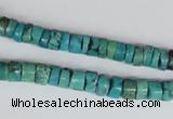 CNT22 16 inches 3-6mm heishi natural turquoise beads wholesale