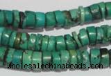 CNT221 15.5 inches 3*8mm – 5*10mm heishi natural turquoise beads