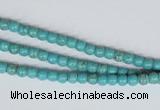 CNT24 16 inches 3.5mm round natural turquoise beads wholesale