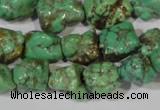 CNT246 15.5 inches 12*14mm - 14*16mm nuggets natural turquoise beads