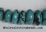 CNT31 16 inches multi-size rondelle natural turquoise beads wholesale