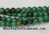 CNT351 15.5 inches 6mm round turquoise beads wholesale