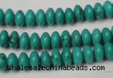 CNT361 15.5 inches 5*8mm rondelle turquoise beads wholesale