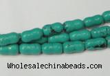 CNT372 15.5 inches 5*10mm bone turquoise beads wholesale