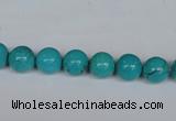 CNT39 16 inches 4mm round turquoise beads wholesale