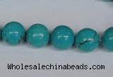 CNT41 16 inches 8mm round turquoise beads wholesale