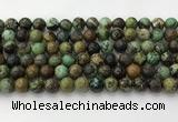 CNT411 15.5 inches 8mm round natural turquoise beads wholesale