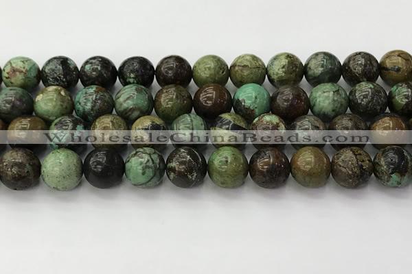 CNT413 15.5 inches 12mm round natural turquoise beads wholesale