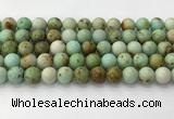 CNT418 15.5 inches 10mm round mongolian turquoise beads wholesale