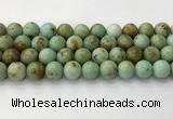 CNT419 15.5 inches 12mm round mongolian turquoise beads wholesale