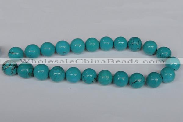 CNT42 16 inches 10mm round turquoise beads wholesale