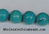 CNT44 16 inches 14mm round turquoise beads wholesale