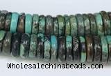 CNT504 15.5 inches 3*6mm - 4*10mm nuggets turquoise gemstone beads