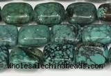 CNT509 15.5 inches  8*10mm rectangle turquoise gemstone beads