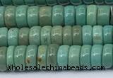 CNT544 15.5 inches 3*6mm heishi turquoise gemstone beads