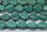 CNT545 15.5 inches 6mm triangle turquoise gemstone beads