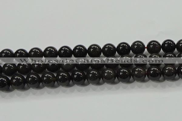 COB602 15.5 inches 10mm round ice black obsidian beads wholesale