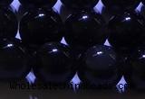 COB713 15.5 inches 10mm round ice black obsidian beads wholesale