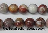 COJ205 15.5 inches 12mm round blood stone beads wholesale