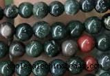 COJ330 15.5 inches 4mm round Indian bloodstone beads wholesale