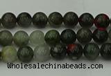 COJ450 15.5 inches 4mm round blood jasper beads wholesale