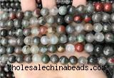 COJ482 15.5 inches 8mm round blood jasper beads wholesale