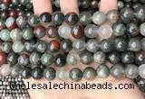 COJ483 15.5 inches 10mm round blood jasper beads wholesale