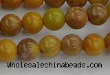 COJ601 15.5 inches 6mm round orpiment jasper beads wholesale