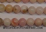 COP1002 15.5 inches 6mm round natural pink opal gemstone beads