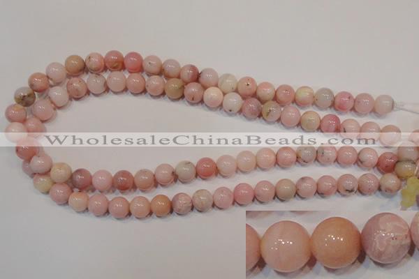 COP1004 15.5 inches 10mm round natural pink opal gemstone beads