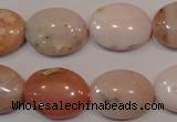 COP1025 15.5 inches 15*20mm oval natural pink opal gemstone beads