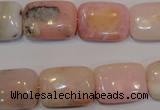 COP1034 15.5 inches 13*18mm rectangle natural pink opal gemstone beads