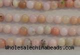 COP1060 15.5 inches 6mm round natural pink opal gemstone beads