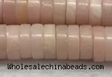 COP1234 15.5 inches 3*8mm heishi Chinese pink opal beads