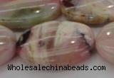 COP1280 15.5 inches 30*40mm oval natural pink opal gemstone beads