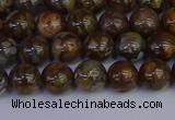 COP1371 15.5 inches 6mm round fire lace opal beads wholesale