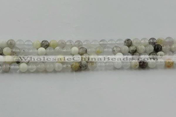 COP1451 15.5 inches 6mm round grey opal gemstone beads